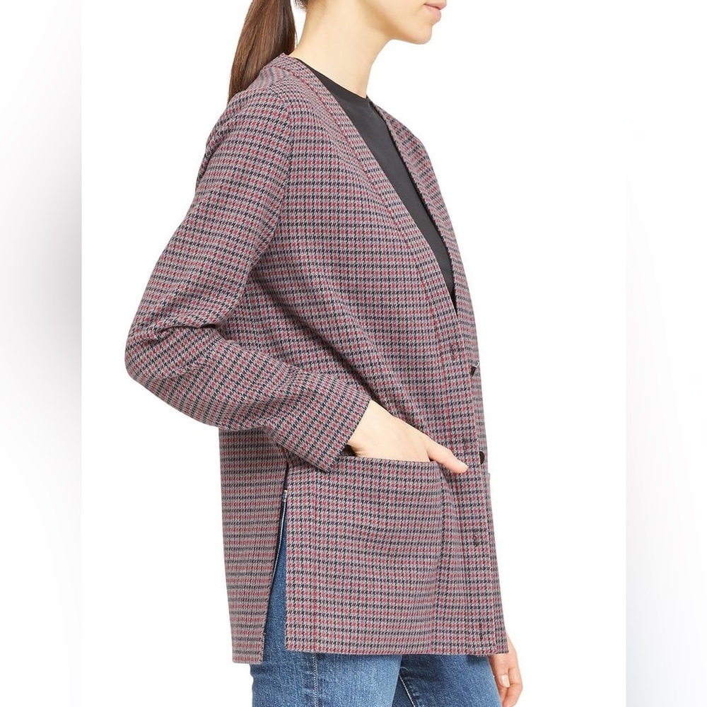 Theory | Merlot Multi | Collin houndstooth | jacket| Blazer
